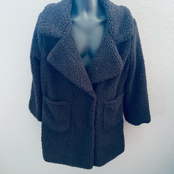 C & C California Soft Black Coat - Picture 3 of 6
